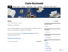 Tablet Screenshot of clairebuchwald.com